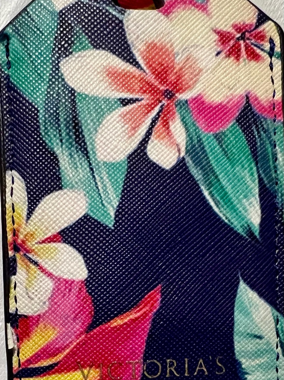 Victoria's Secret Pink Floral Luggage Tag